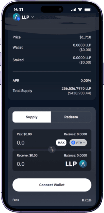 Lif3 Trade dashboard overview screen
