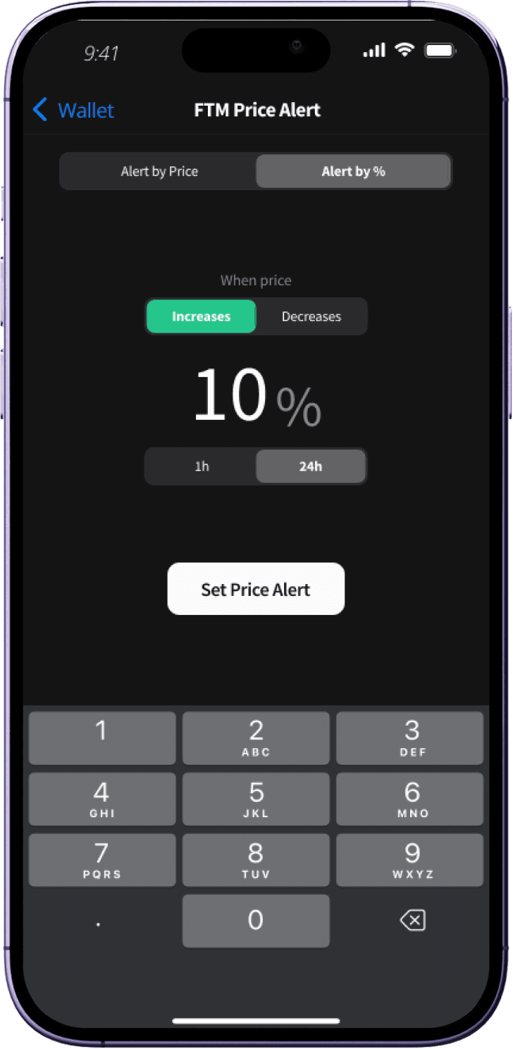 Lif3 Wallet alert screen