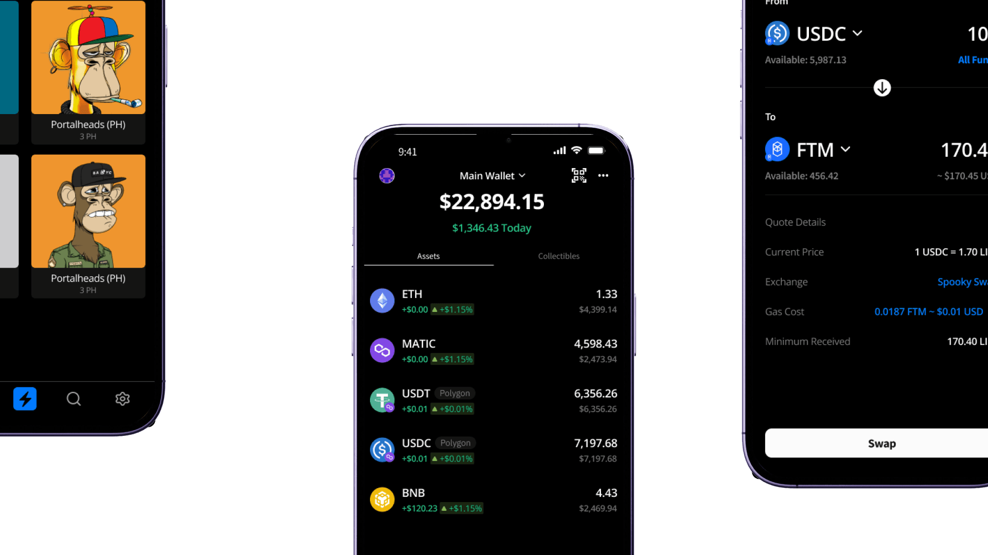 Lif3 Wallet app interface