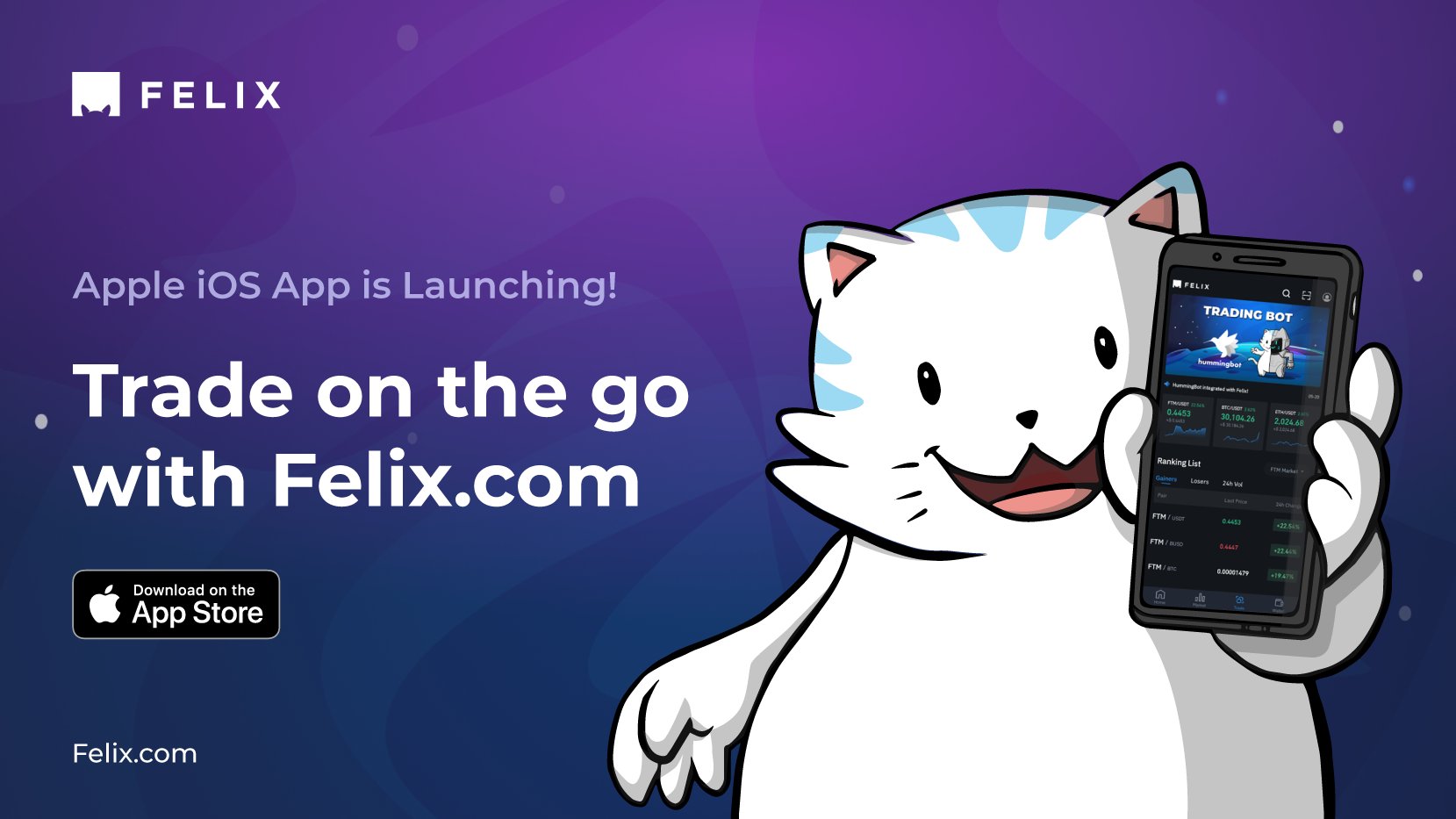 Felix Exchange app download social post