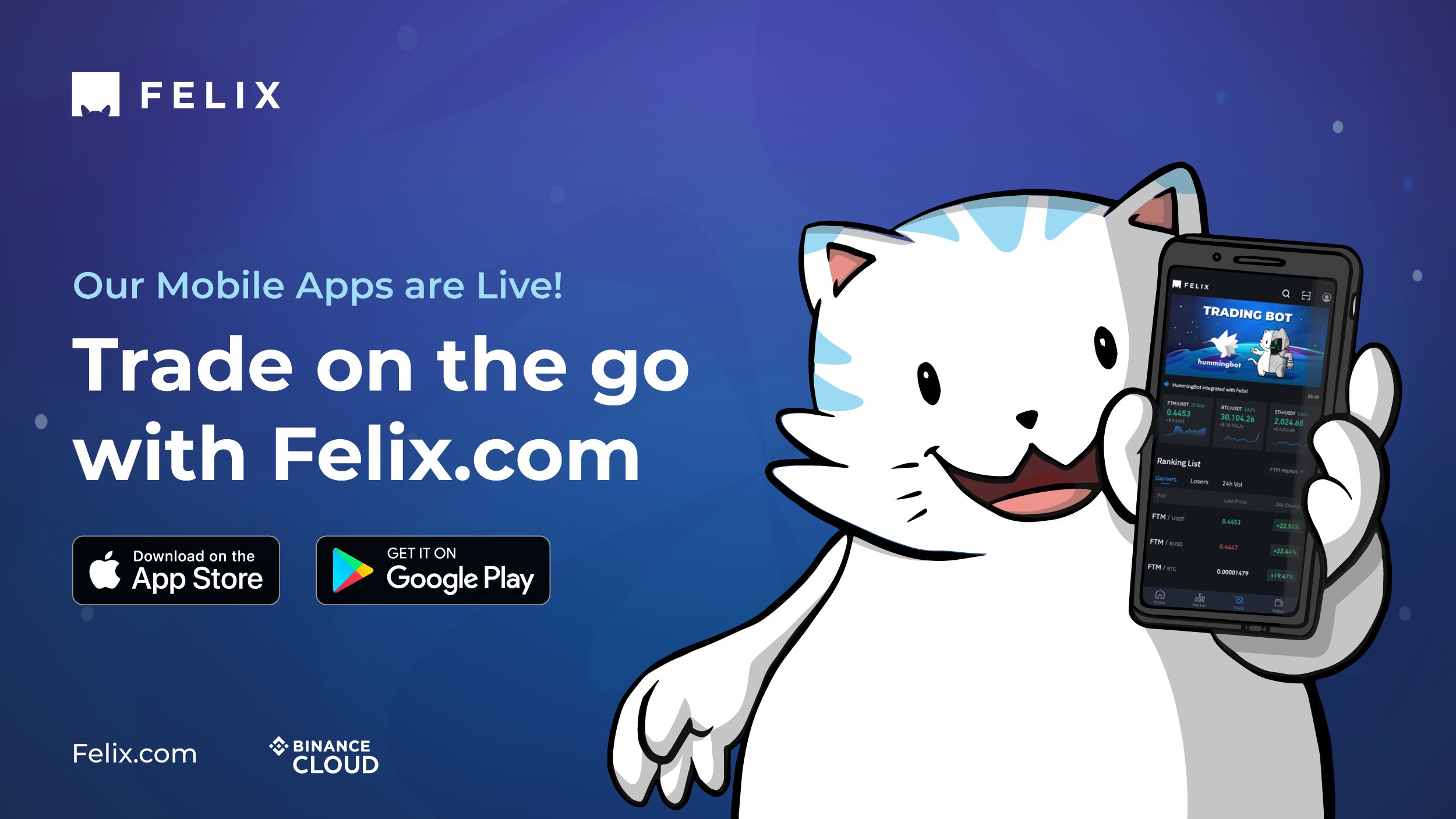 Felix Exchange app download social post