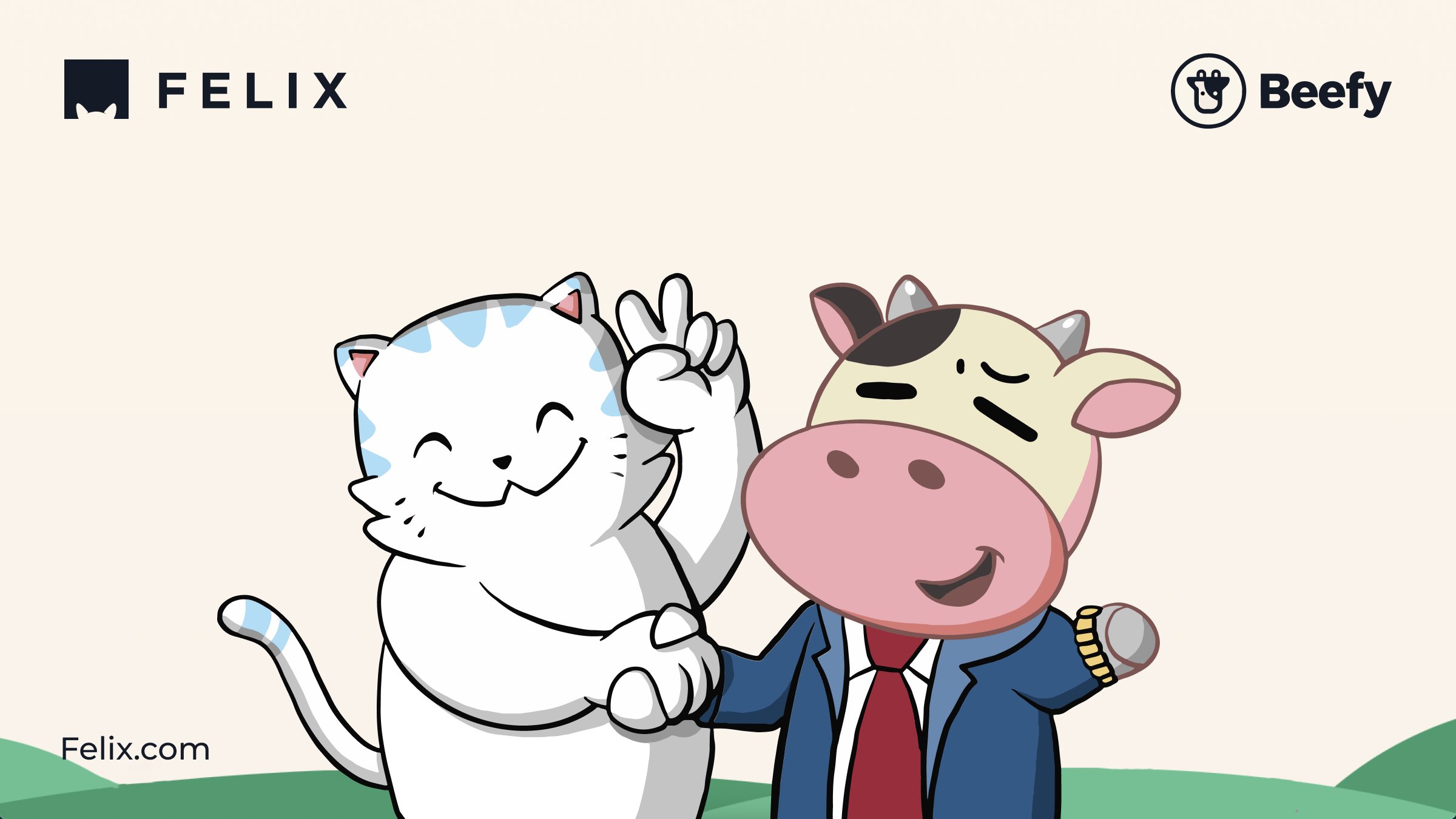 Felix Exchange Beefy listing social post