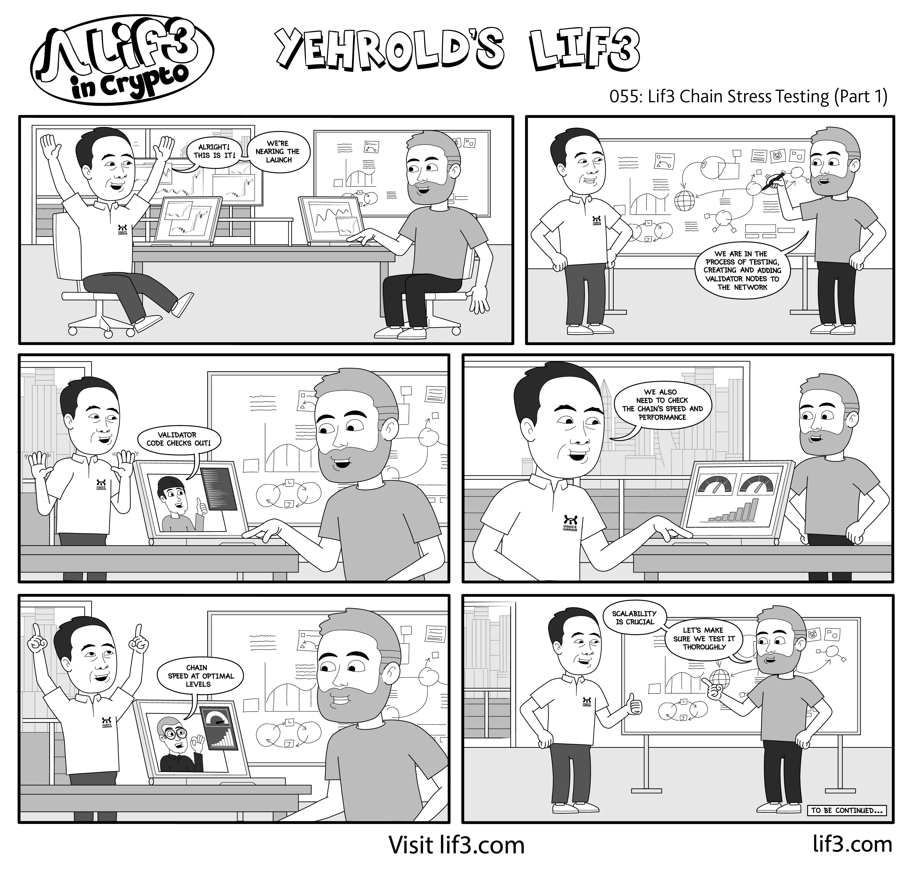 Lif3 in Crypto comic, episode 55